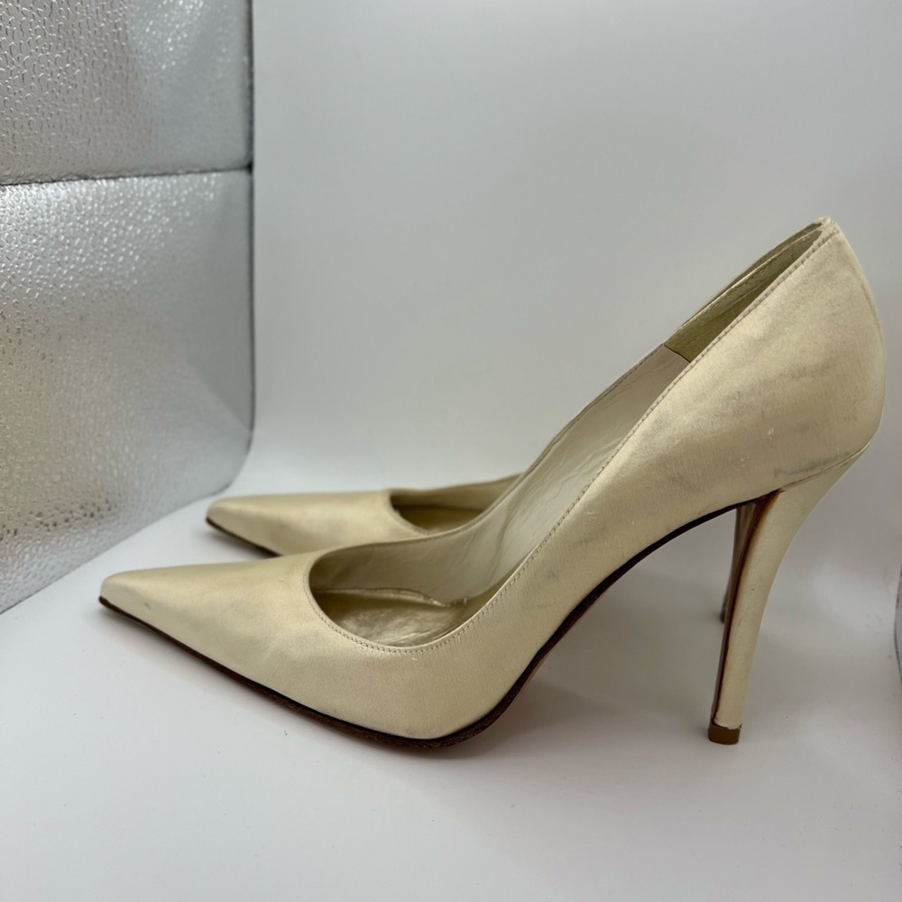 Stuart Weitzman Gold Stiletto Heels